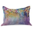 thumbnail image 1 of Flower Knitted Quilt Pillowcover, Abstract Herbs Alternative Medicine Blossoms Ivy Back Florets Shrubs Design, Standard King Size Pillow Cover for Bedroom, 36" x 20", Multicolor, by Ambesonne, 1 of 2