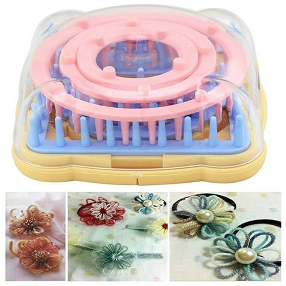 Flower Knitting Loom Convenient Compact Flower Maker Weaver Tool Home Supply