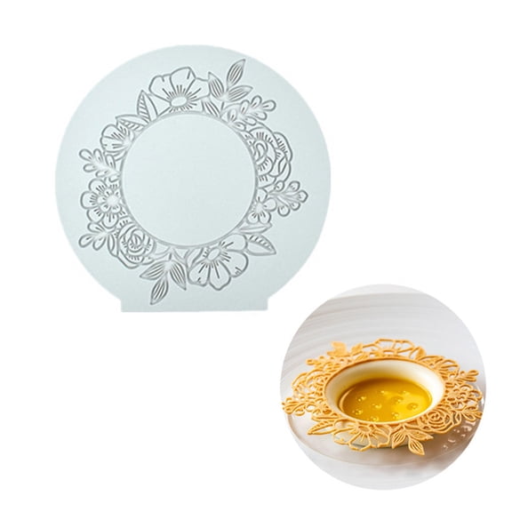 Flower Lace Mold Cake Border Decoration Tools Fondant Cake 3D Mold Food Grade Silicone Mat Mould Baking Flower Mold