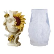 Flower Lady Silicone Molds Temperature Resistant For Making Soap Wedding Decoration Valentines Day Gift