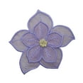 thumbnail image 1 of Flower - Lavender 3D Layered Flower - Iron on Applique/Embroidered Patch, 1 of 1