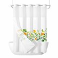 thumbnail image 1 of Flower Leaf No Hooks Shower Curtain with Snap-in Liner Spring Watercolor Floral Plant Botanical Watercolor Shower Curtains for Bathroom, Waterproof, Easy Install, Washable 60"x72", 1 of 9