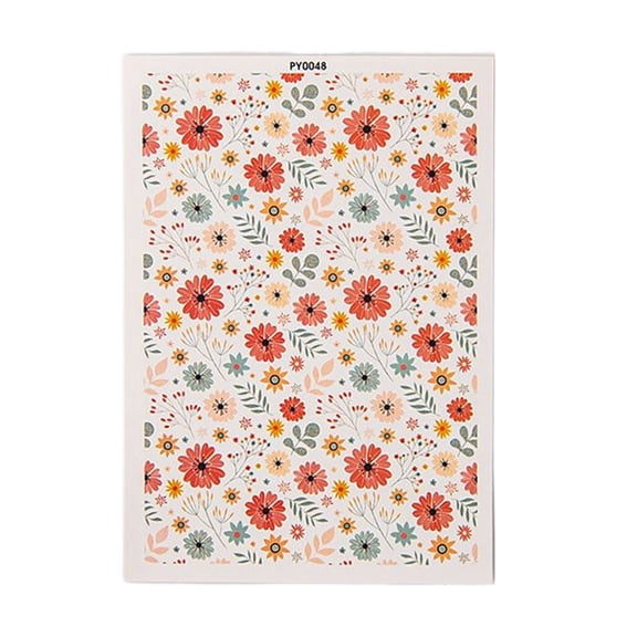 Flower Leaf Transfer Paper for Clay Jewelry Making Transfer Paper Sheets Watercolor DIY Earrings Jewelry Making Decors