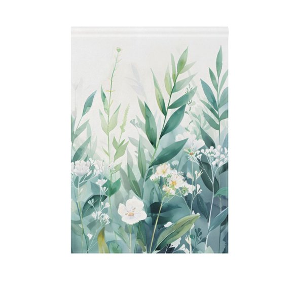 Flower Leaves Plants Garden Flag House Banner 28" x 40" Double Sided Outdoor Yard Decoration