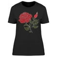 thumbnail image 1 of Flower Line Art T-Shirt Women -Image by Shutterstock, Female Large, 1 of 2