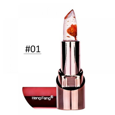Flower Lip Balm, Moisturizing Lipstick Color-changing Jelly Nourishing Lip Balm Makeup Nutritious Repair Lip Care Cosmetics