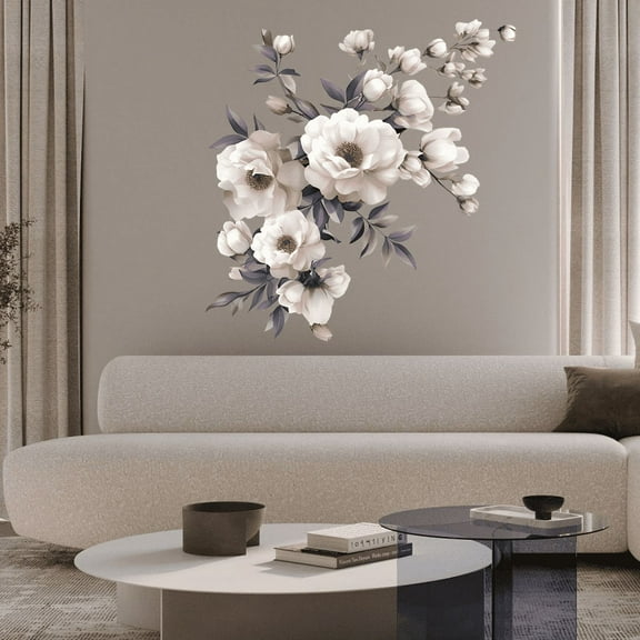 Flower Living Room PVC Wall Stickers