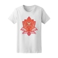 thumbnail image 1 of Flower Lotus Boho Tribal T-Shirt Women -Image by Shutterstock, Female Small, 1 of 2