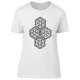 thumbnail image 1 of Flower Mandala With Cube Art T-Shirt Women -Image by Shutterstock, Female XX-Large, 1 of 2