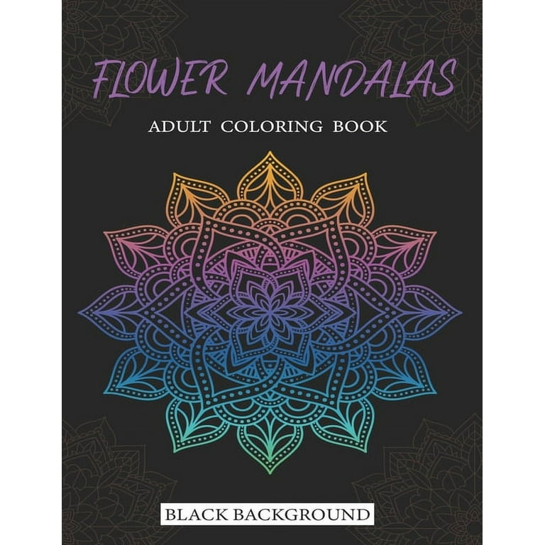  Floral Mandala Adult Coloring Book for Stress Relief