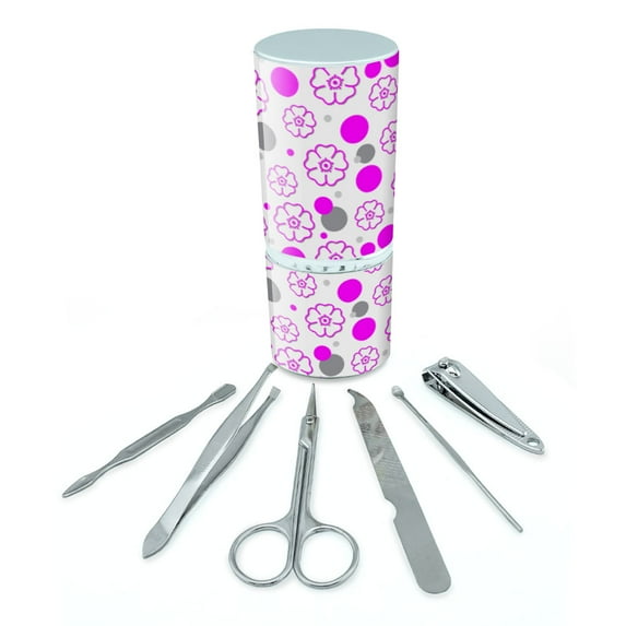 Flower Manicure Pedicure Grooming Beauty Care Travel Kit