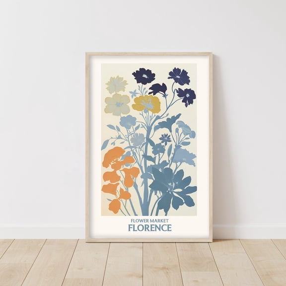 Flower Market Art • Wildflower Poster • Spring Flower Poster • Cute Flower Print • Flower Gallery Print • Decorative Gift Idea Wall Art, Modern Wall Decor, 16x24 UNFRAMED