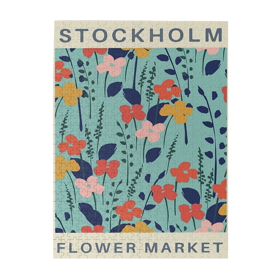 Flower Market, Flower Market Print Download, Stockholm Flower Market Art, Flower Market Print,,Printable Wall Art, Jigsaw Puzzle 500 Puzzle Pieces,Puzzle Enthusiasts