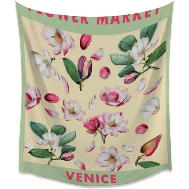 Flower Market Venice Tapestry Minimalistic Home Decor Tapestry