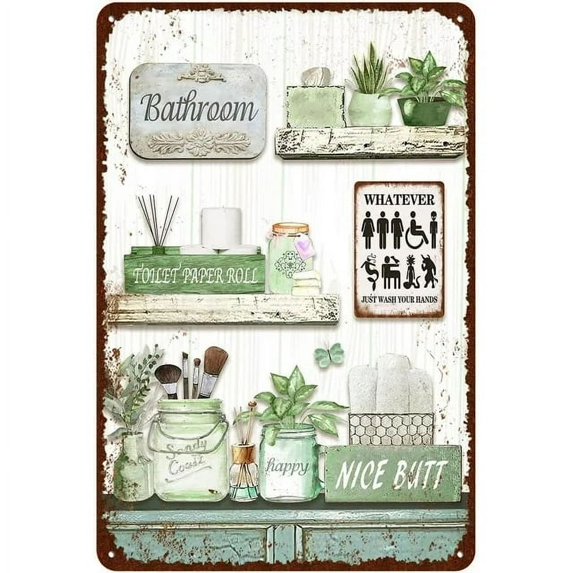 Flower Metal Tin Sign Vintage Aluminum Sign 8x12 Inch