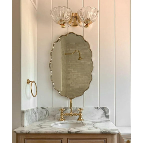 Flower Mirror - Unique Wavy Decorative Wall Mirror