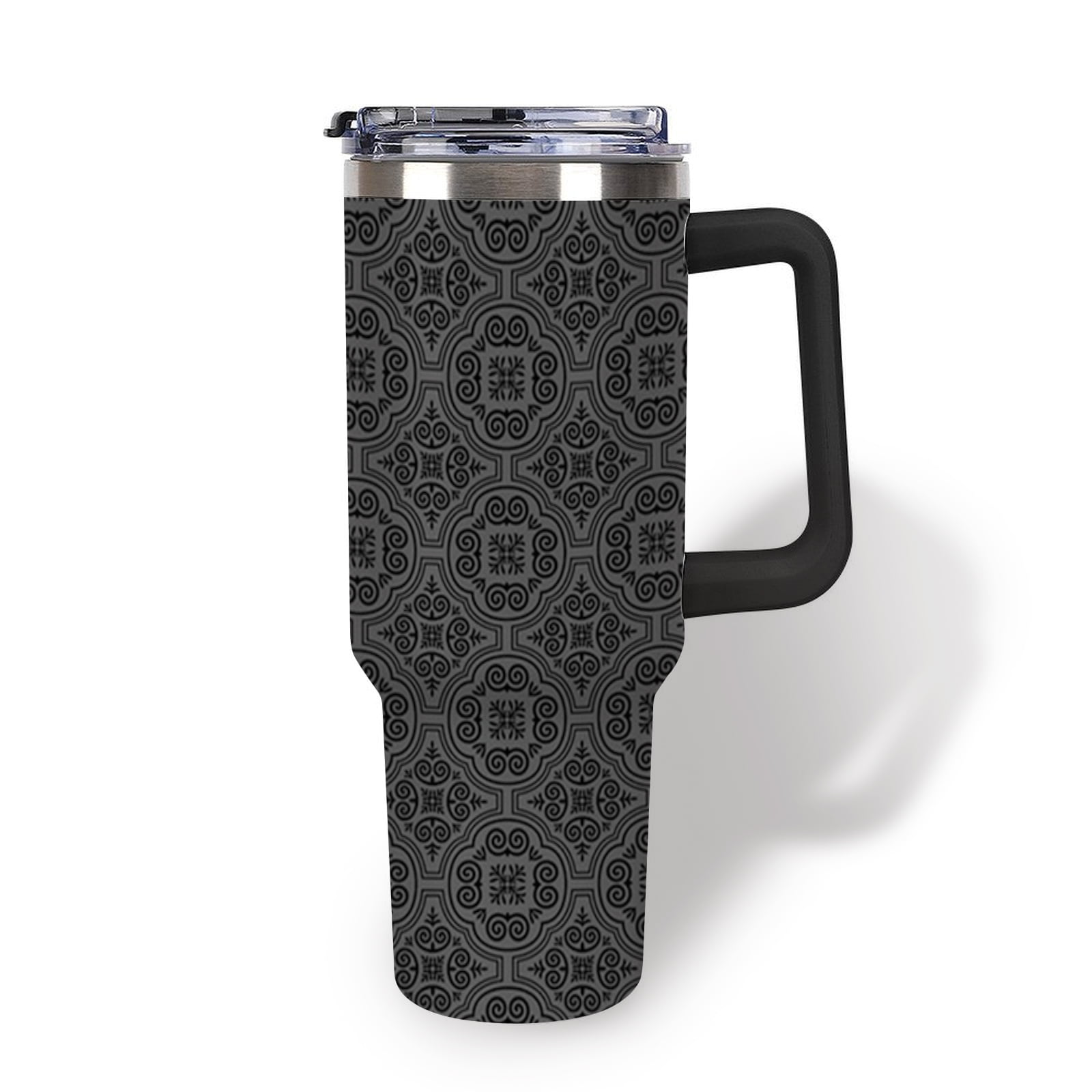 Kearscupra 40 Oz Fox Tumbler With Handle & Straw - Insulated Stainless Steel Travel Mug, Gift For Animal Lovers