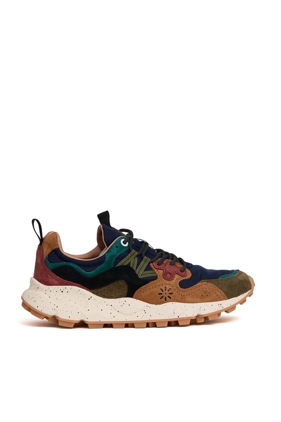Multi-Material Earthy Tone Sneakers Multicolor (Men's)
