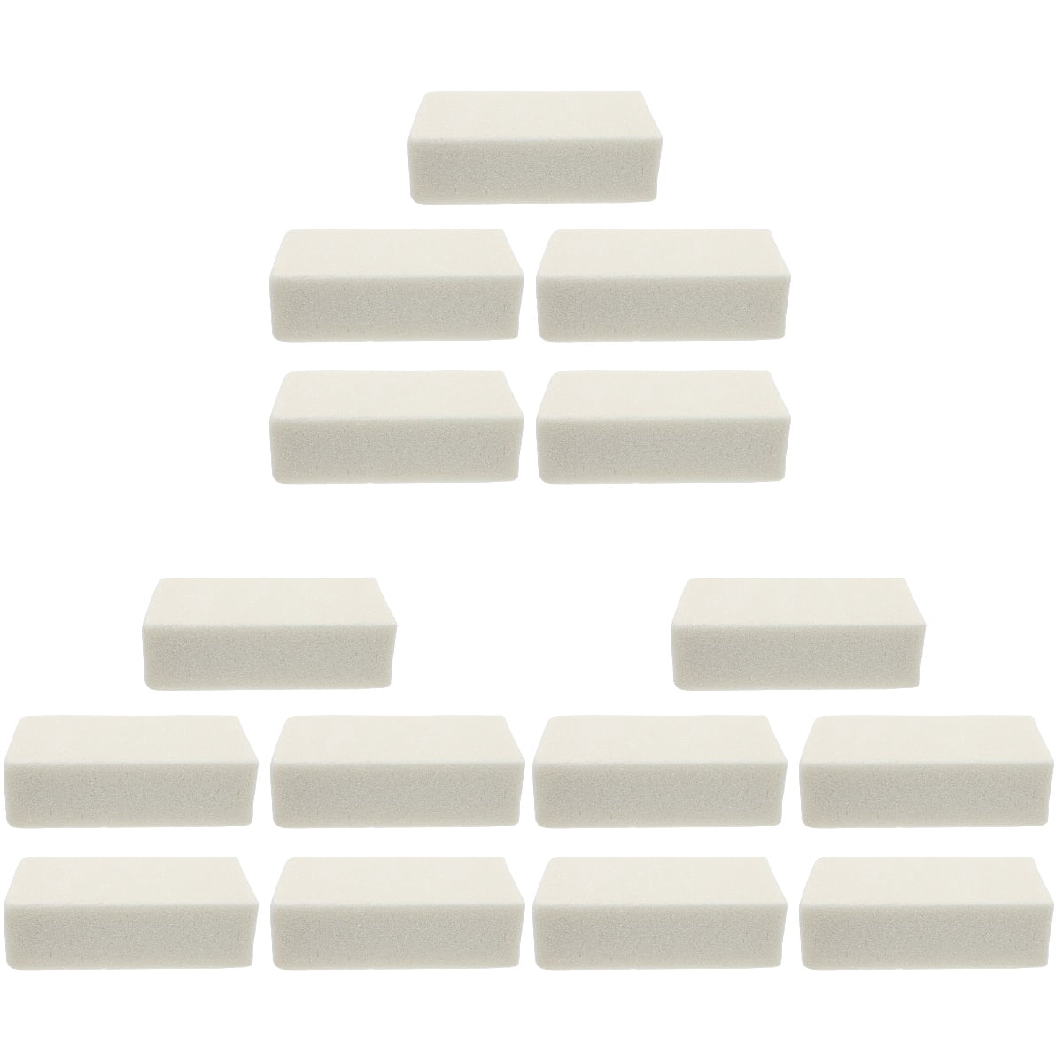 Flower Mud Foam Blocks for Fresh Cage Arrangements Home Decor Flowers Absorb Water 15 Pcs White