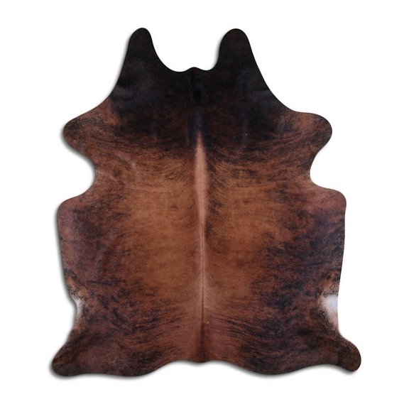 Flower NATURAL cowhide rugs for sale MEDIUM BRINDLE rug