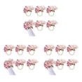 thumbnail image 1 of Flower Napkin Rings 18Pcs, Napkin Rings Holder, Spring Floral  Buckles Holder Table Decorations, A, 1 of 8