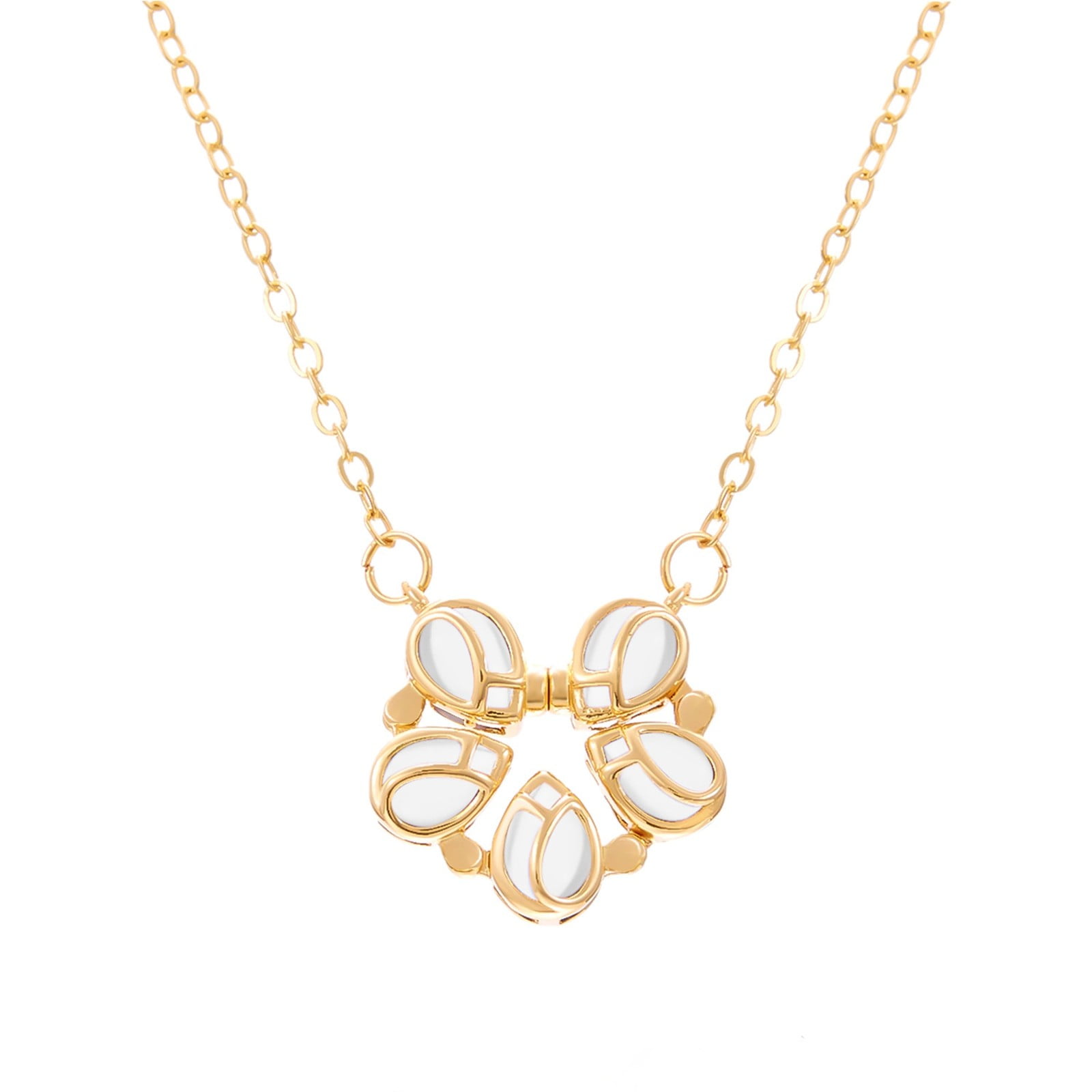Flower Necklace Jewelry Simple Light Accessories For Daily For Women