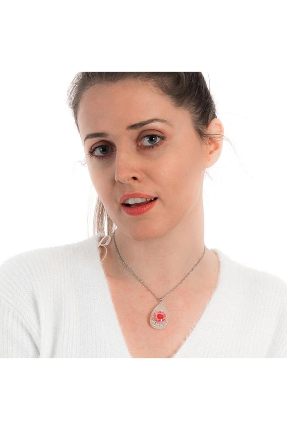 Flower Necklace Orb Bea Pink