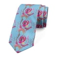 thumbnail image 1 of Flower Necktie, Chaotic Boho Oriental Tulip, Dress Tie, 3.7", Multicolor, by Ambesonne, 1 of 3