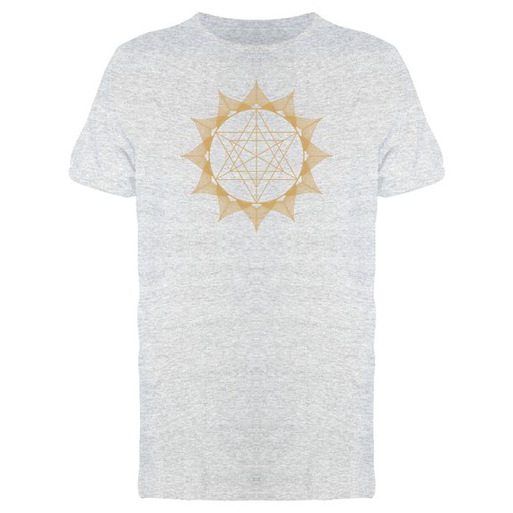 Flower Of Life Gold Mandala Tee Men's -Image by Shutterstock