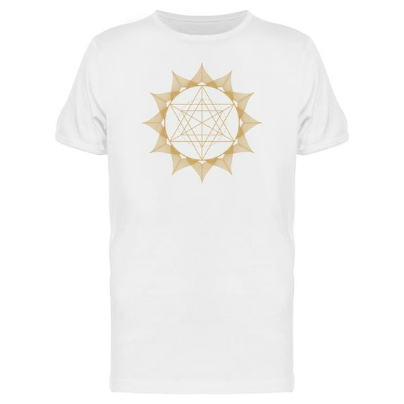 Flower Of Life Gold Mandala Tee Men's -Image by Shutterstock
