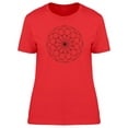 thumbnail image 1 of Flower Of Life Mandala Line Art T-Shirt Women -Image by Shutterstock, Female Medium, 1 of 2