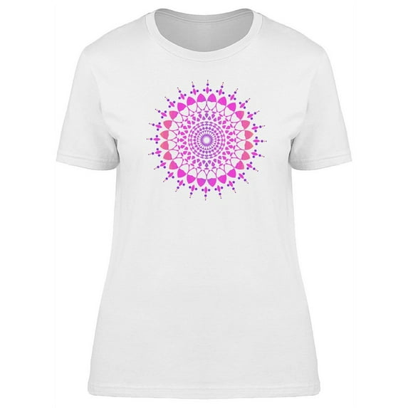 Flower Of Life Purple Mandala T-Shirt Women -Image by Shutterstock, Female x-Large