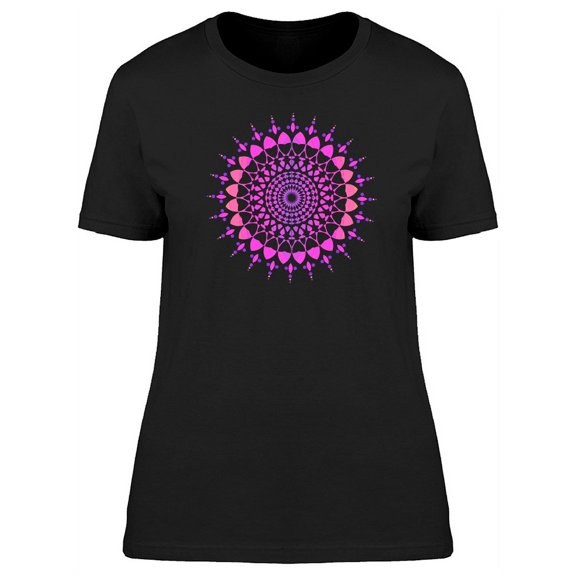 Flower Of Life Purple Mandala T-Shirt Women -Image by Shutterstock, Female x-Large