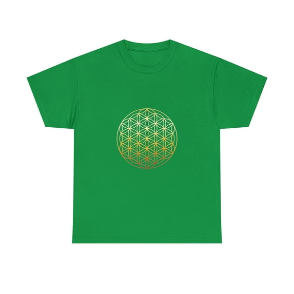 Flower Of Life Symbol Sacred Gold Geometry T-Shirt