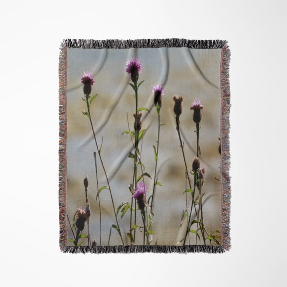 Flower Of Scotland, Highlands Of Scotland, Woven Blanket