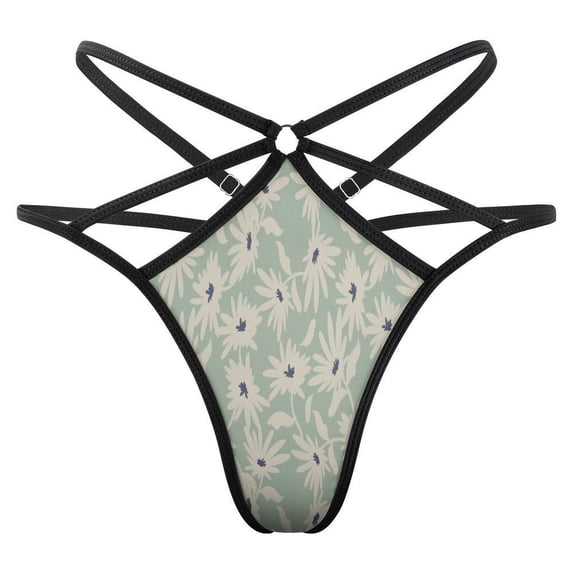 Flower Open Type Women's Panties Crotch Opening G-strings Thongs Lingeries Underwear