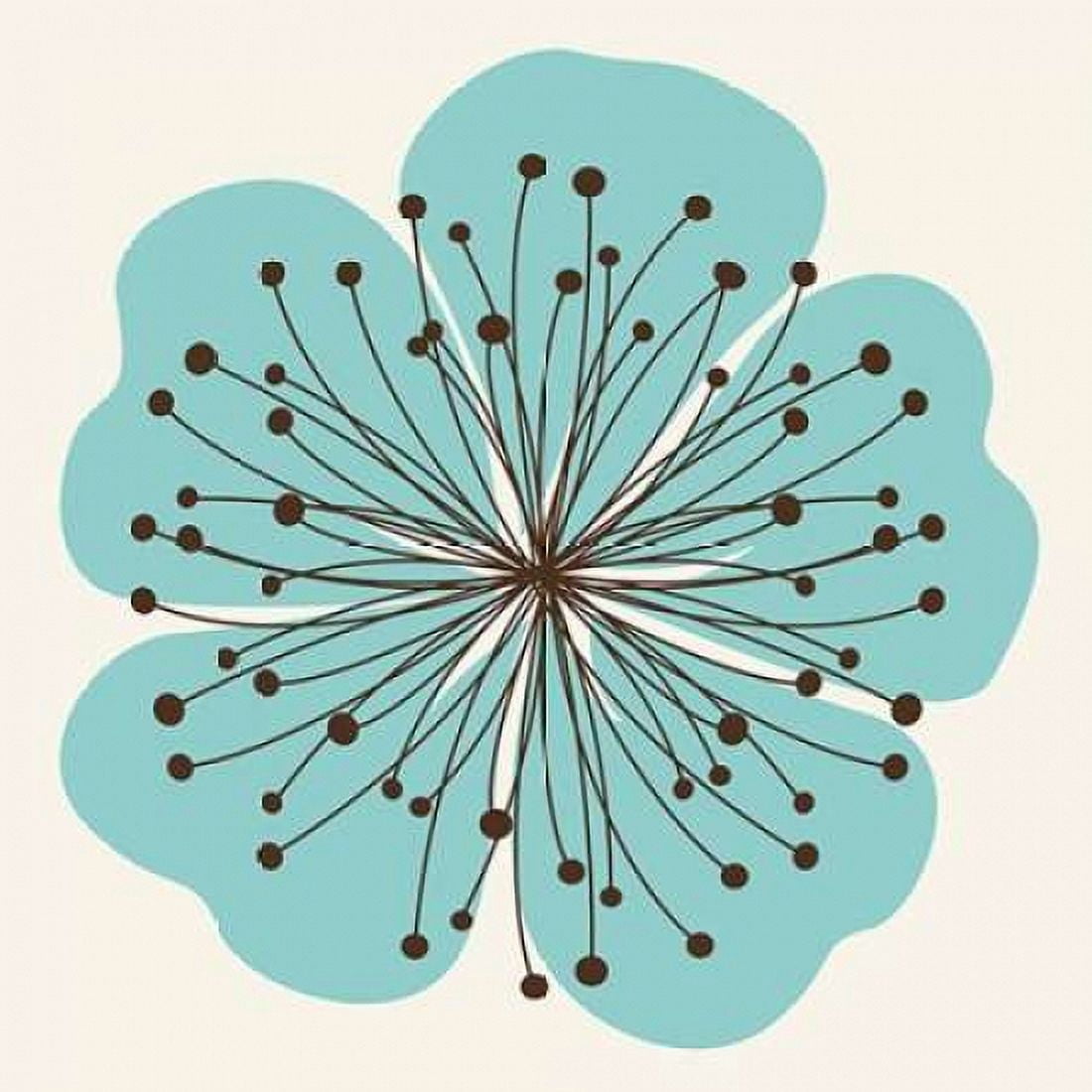 Flower Outline 2D Canvas Art - Tamara Robinson (24 x 24)