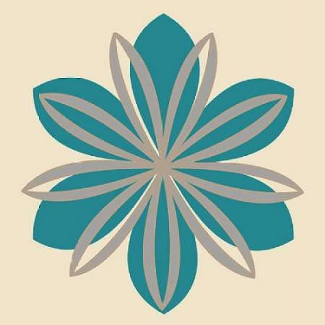 Flower Outline II Canvas Art - Tamara Robinson (24 x 24)