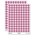 thumbnail image 1 of Flower Outline 200+ Round Stickers - Light Pink - Matte Finish - 0.50" Size, 1 of 3