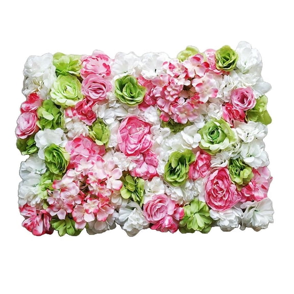 Flower Panels 24x16'' for Wall Screen Artificial Flowers Backdrop - , 60cm x 40cm (L x W) Green