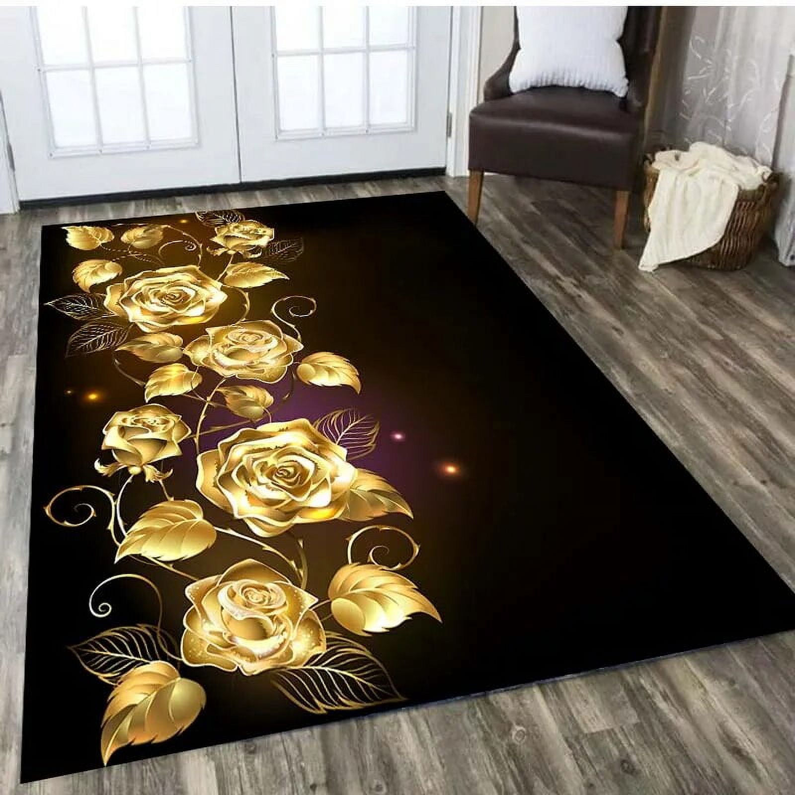 Flower Pastoral 3D Printed Carpet Home Decor Entrance Door Mats Living