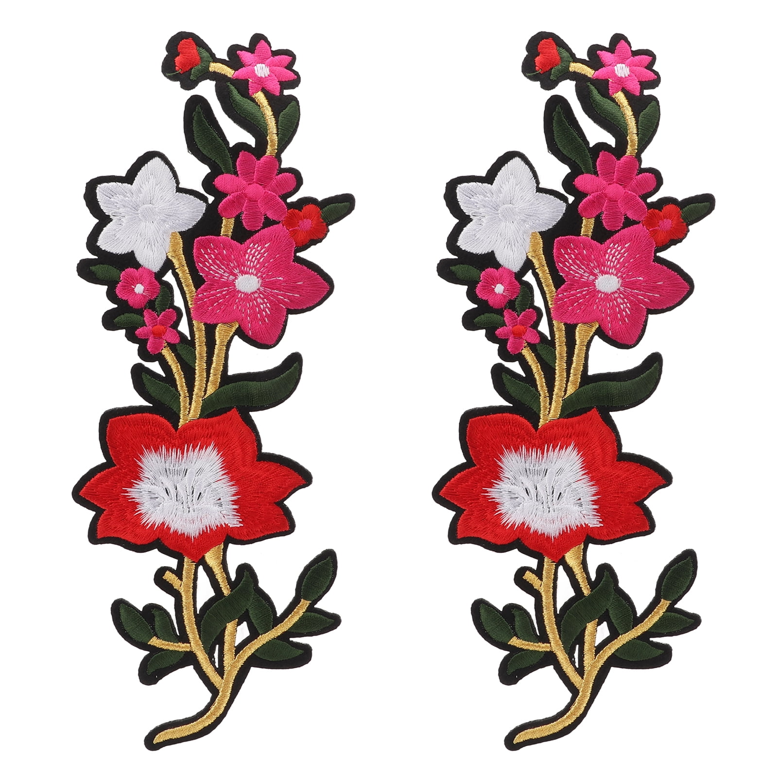 Flower Patch 2 Flowers Bright Coloured Polyester Special Pattern