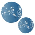 thumbnail image 1 of Flower Pattern Design Trivets Potholders Cotton Braided Potholders Heat-Resistant Pads 7.09'' and 9.45'', 1 of 7