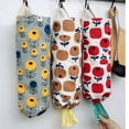 thumbnail image 1 of Flower Pattern Garbage Bag Storage Holder Collapsible Fabric Storage Dispenser Garbage Bag Organizer for Home, 1 of 8