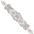 thumbnail image 1 of Flower Pattern Hotfix Rhinestone Glass Rhinestone Applques for Bridal Dress Sash Belt 253x51x8mm, 1 of 6