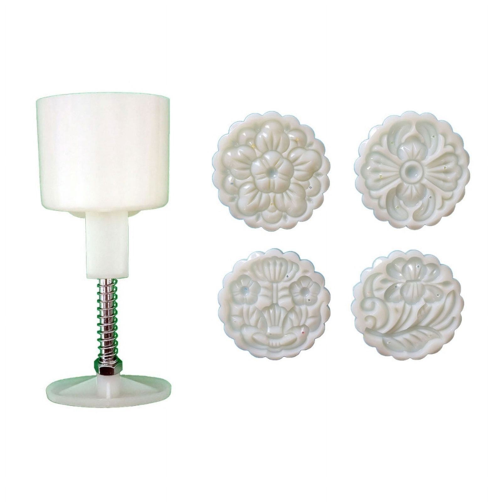 Mooncake Stamp Pattern Flower Pattern Moon Cake Mold MidAutumn Festival Mooncake Makers Cookie ...