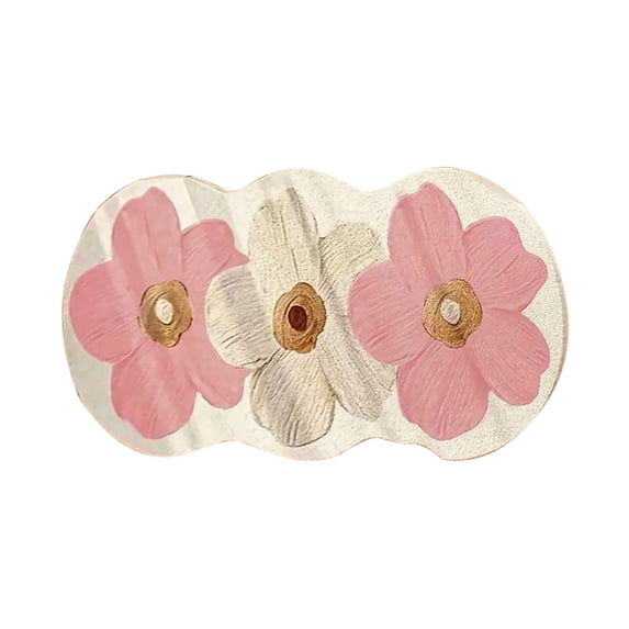 Flower Pattern Non Slip Washable Rugs Floor Mat Entryway Rug Non Slip Kitchen Floor Mats With Rubber Backing For Entrance Bedroom Bathroom Indoor Door Carpet For Home Pink