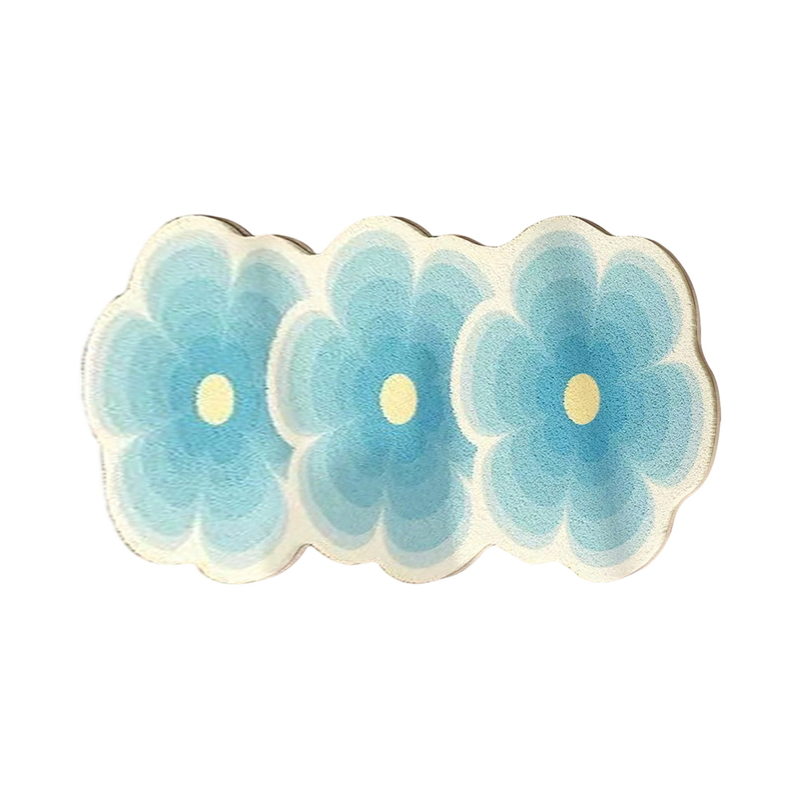 Flower Pattern Non Slip Washable Rugs Floor Mat Entryway Rug Non Slip Kitchen Floor Mats With Rubber Backing For Entrance Bedroom Bathroom Indoor Door Carpet For Home Light Blue