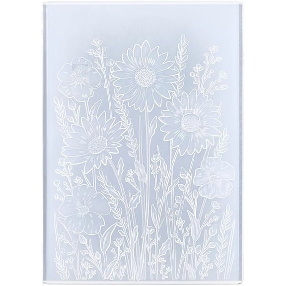 Flower Pattern PP Plastic Embossing Folder Templates Textured Background Embossing Folders for Card Scrapbooking Paper Craft Making diy