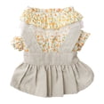 thumbnail image 1 of Flower Pattern Pet Skirt Skin-Friendly Suspender Dress for Dogs – Summer Dress-Up, 1 of 8